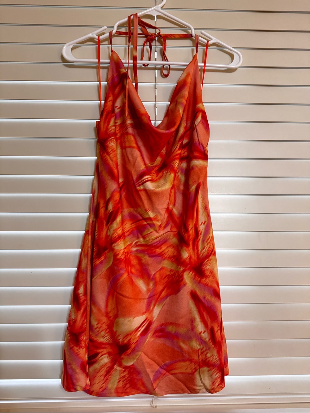 NWT Mini Cowl Dress - Wild Fable™ Orange Floral Size M